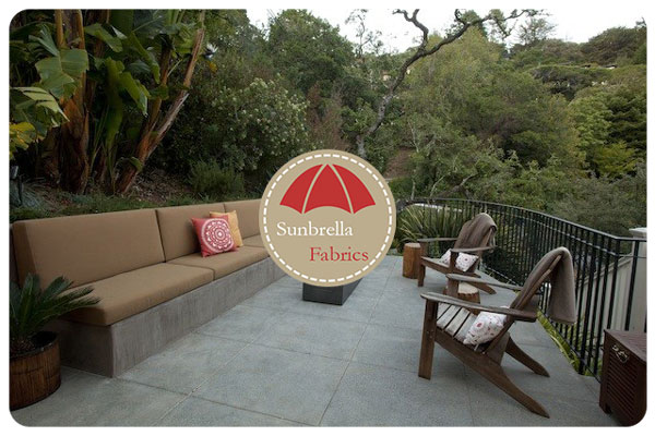 Residential sectional sofa patio cushions outdoor upholstery patio cushions Marina del Rey California