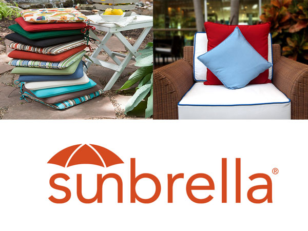 patio cushions sunbrella fabrics waterproof resistant