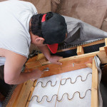 Re-upholstering a loveseat sofa at ml upholstery